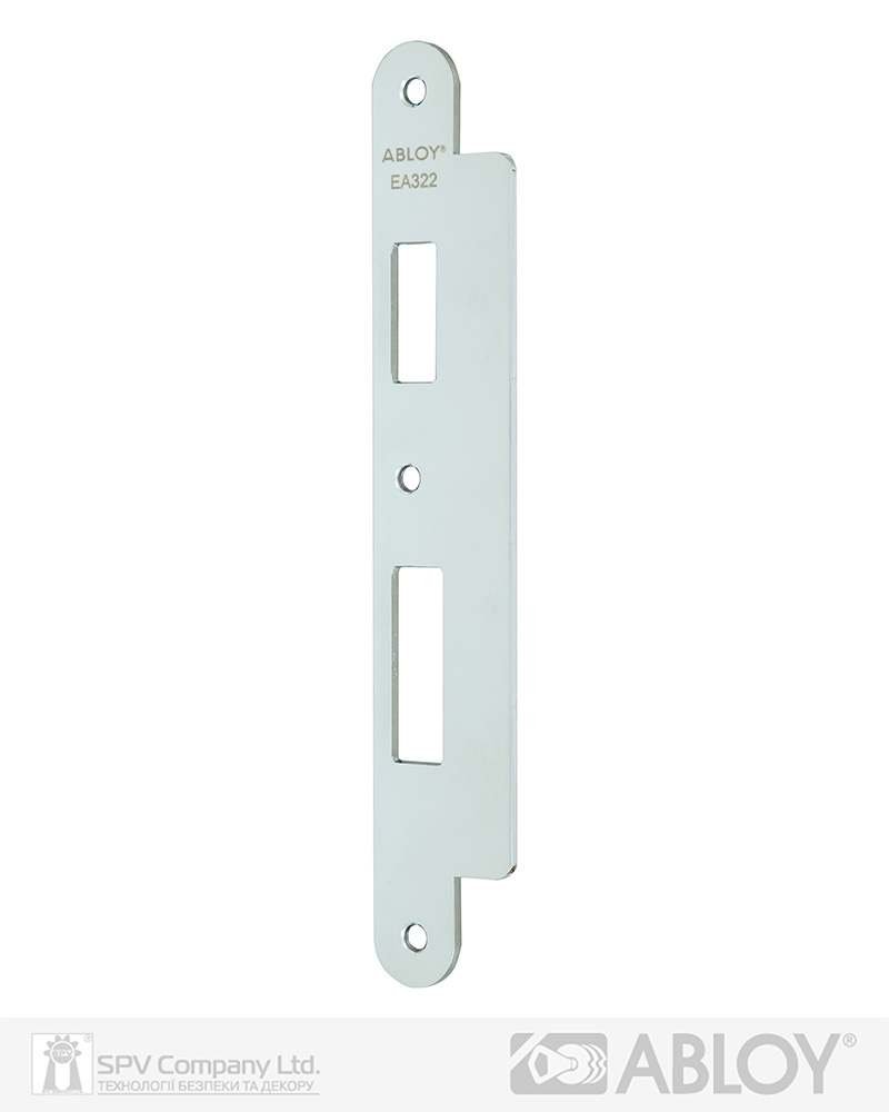 Фото Зворотна планка ABLOY ЕА 322     пряма UNIV DIN     ST/CR 40x232x2,5мм 4622   в інтернет-магазині lock.ua