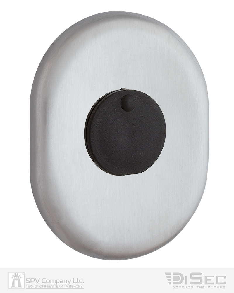 Фото Щиток DISEC     KT3855 OMEGA OVAL     Нерж.сталь_мат   IT     З шторкою в інтернет-магазині lock.ua