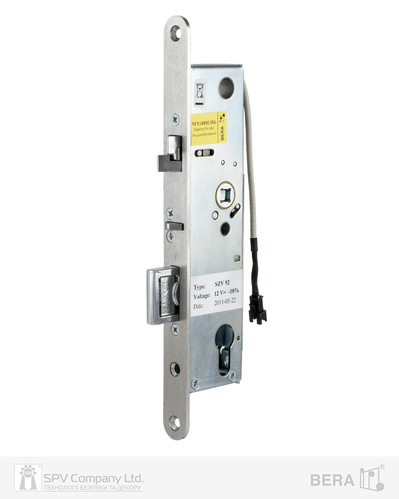 Фото Замок електромеханічний BERA SZV92 BS35мм 92мм FP22 SS T1/T2/T3/T4 DIN SOL 12V NC     в інтернет-магазині lock.ua