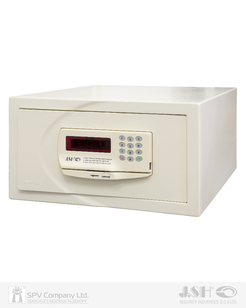 Фото Сейф готельний JSH S 803 DС код+карта MAGNETIC слонова кістка   230х420х500 мм в інтернет-магазині lock.ua