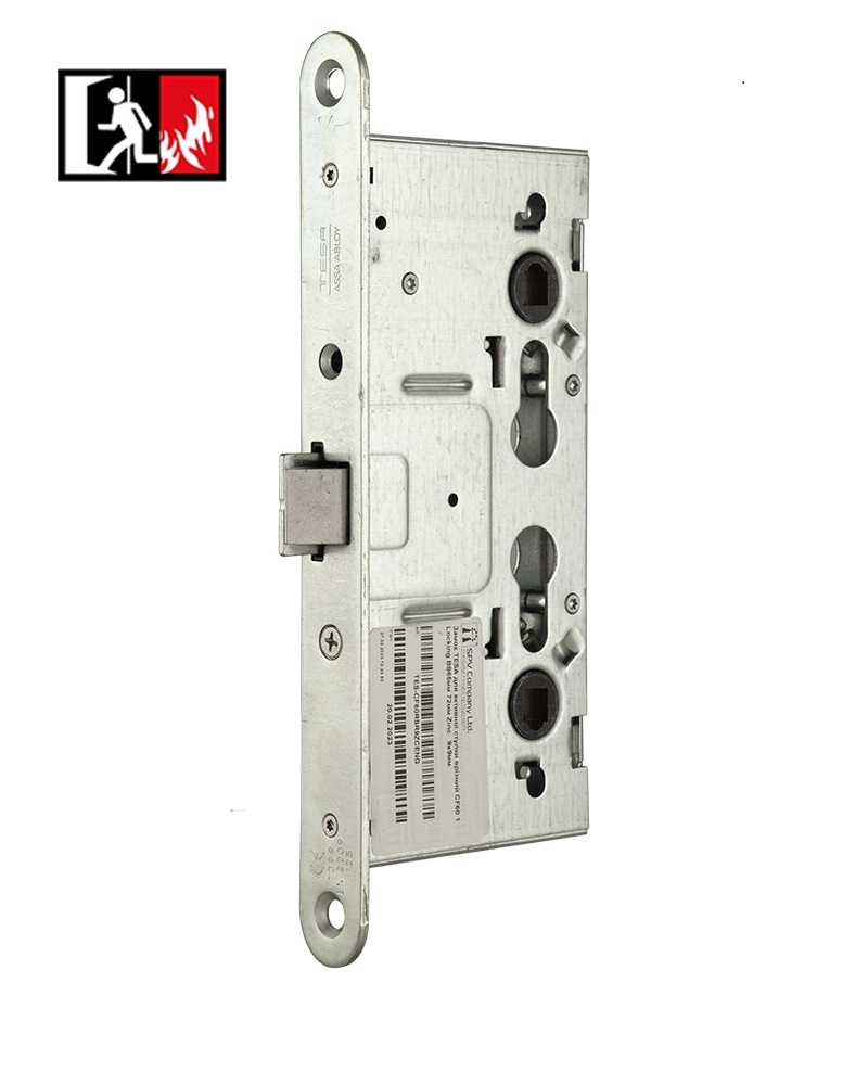 Фото Замок TESA для активної стулки врізний CF60 1 Locking BS65мм 72мм Zinc   9x9мм   в інтернет-магазині lock.ua