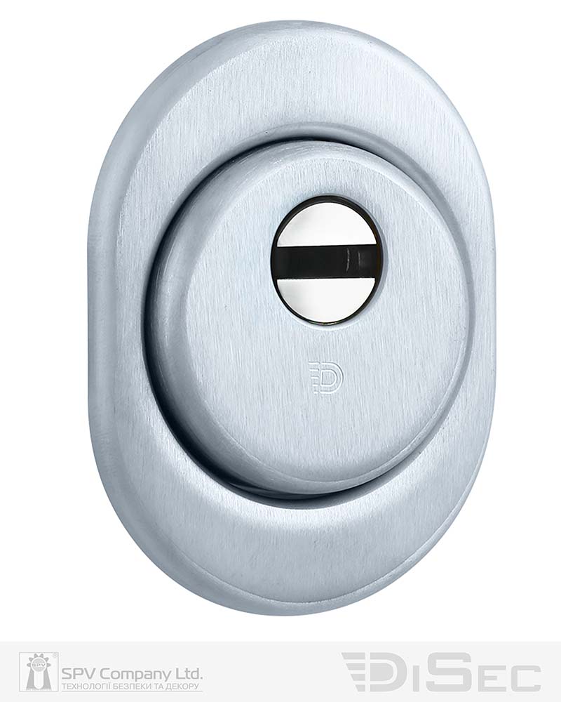 Фото Протектор DISEC   SFERIK BD+ DIN OVAL 25мм   Хром_мат 3клас T     Зовнішній в інтернет-магазині lock.ua
