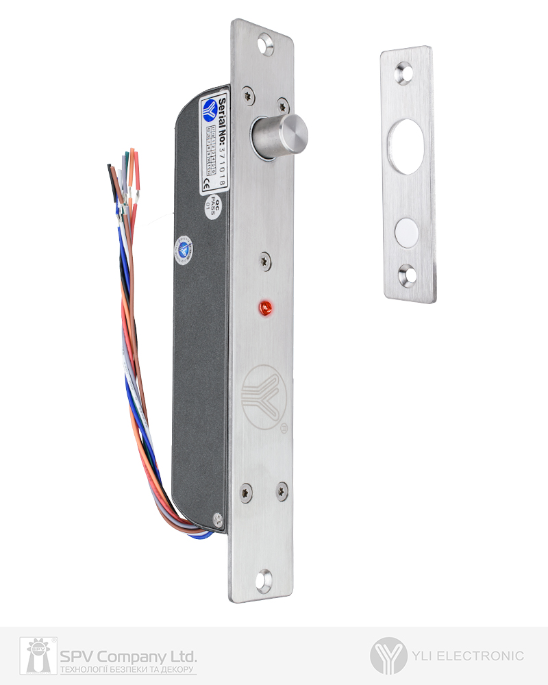 Фото Замок електроригельний YLI YB-700B (LED) 12В НЗ 34 мм   в інтернет-магазині lock.ua