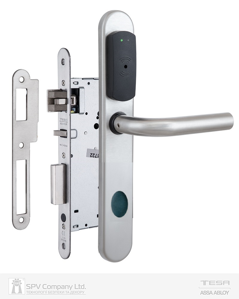 Фото Замок TESA SPY V3 VECTOR ISO 15693 FLEXSPACE нерж.сталь матова P+H 2UB0 BS50мм 20 мм Rounded I: Inox UNIV STD в інтернет-магазині lock.ua