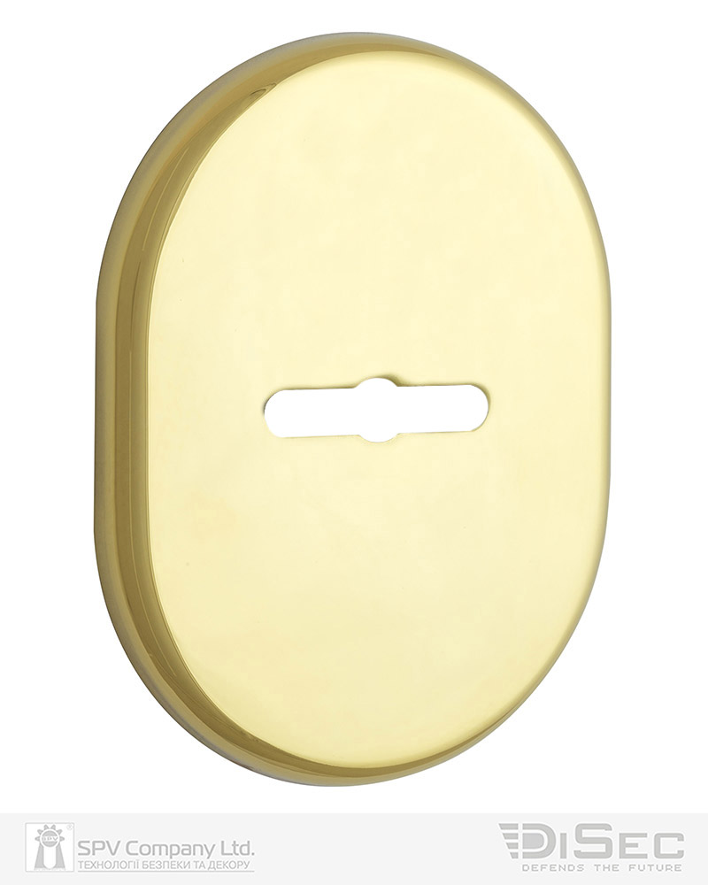 Фото Щиток DISEC     KT090 MATRIX OVAL     Латунь_PVD   2     з прихованою шторкою в інтернет-магазині lock.ua