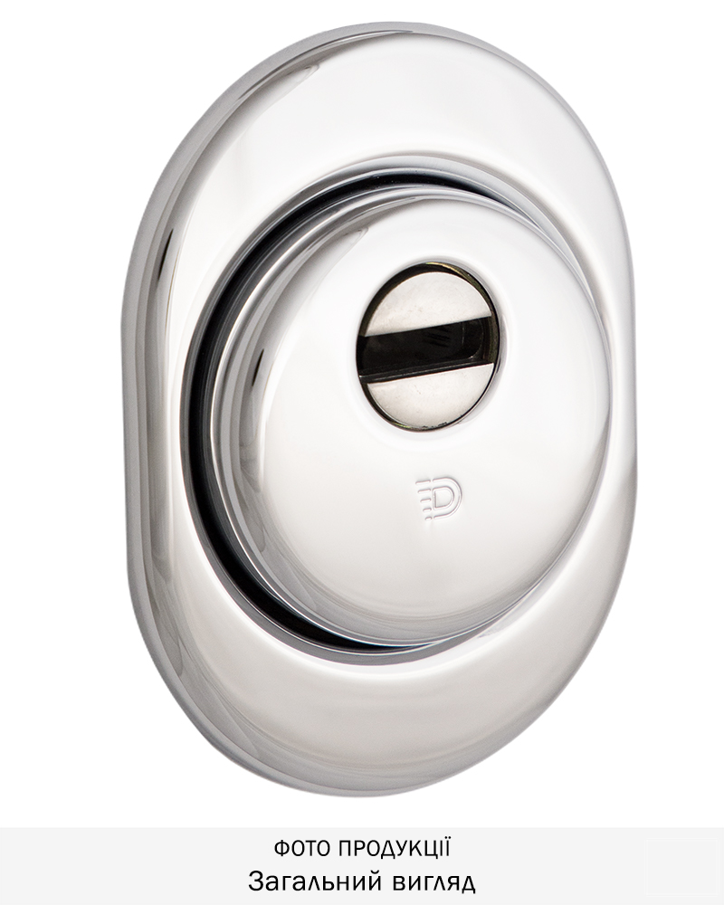 Фото Протектор DISEC   SFERIK BD16/4 DIN OVAL 25мм   Хром_полірований 3клас C     Зовнішній в інтернет-магазині lock.ua