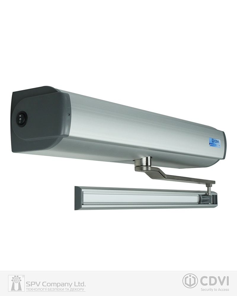 Фото Автомат дверний CDVI DIGIWAY PLUS DWPS102UBT UNIV_ARM ALUMINIUM до 120 кг в інтернет-магазині lock.ua
