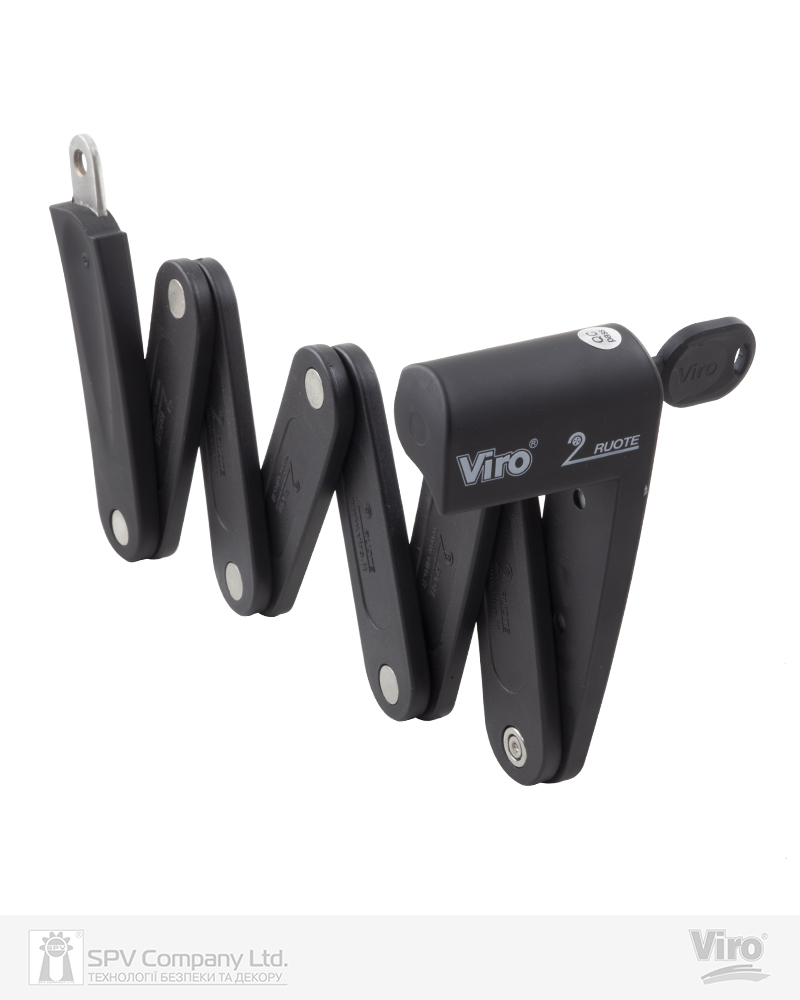 Фото Замок VIRO MOTO BLACK MAMBA BLACK   70 см   3KEY     в інтернет-магазині lock.ua