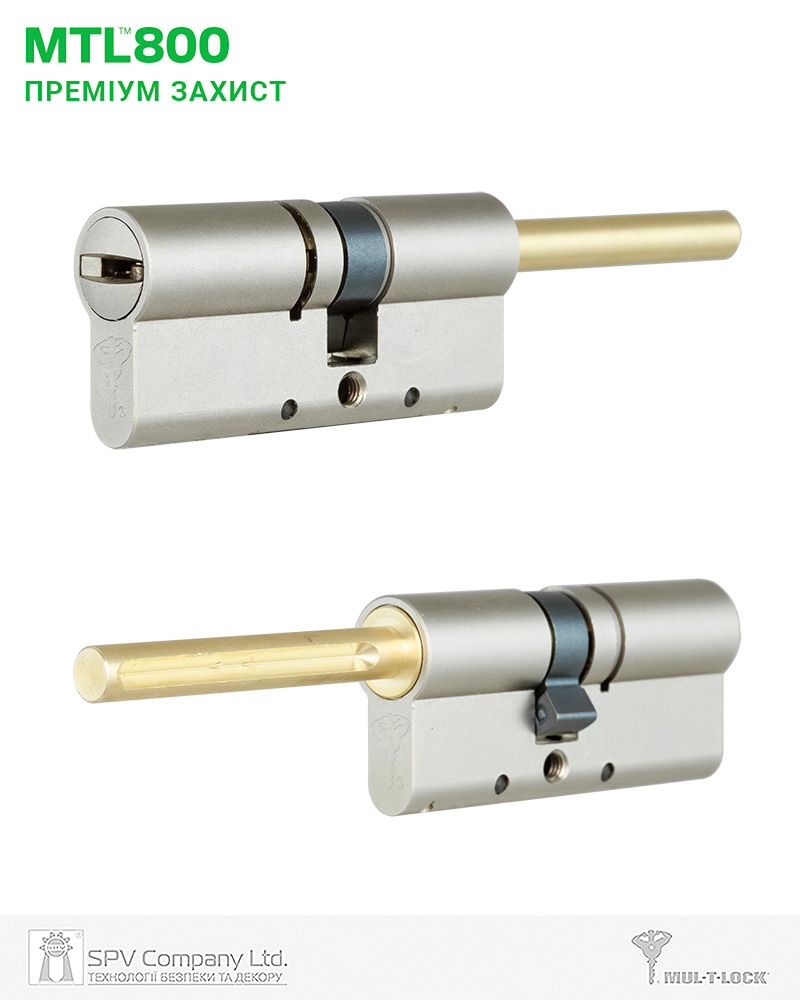 Фото Циліндр MUL-T-LOCK DIN_ST XP ST MTL800 81-128 NST 50х(31-78)   CAM30   3KEY DND2C_BLUE/W 948B в інтернет-магазині lock.ua