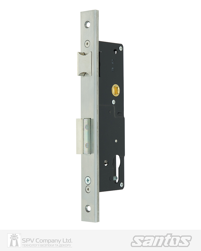 Фото Замок врізний SANTOS DIN 726 UNIV BS30мм 85мм   SS 24мм U_FOREND   w/o_SP в інтернет-магазині lock.ua