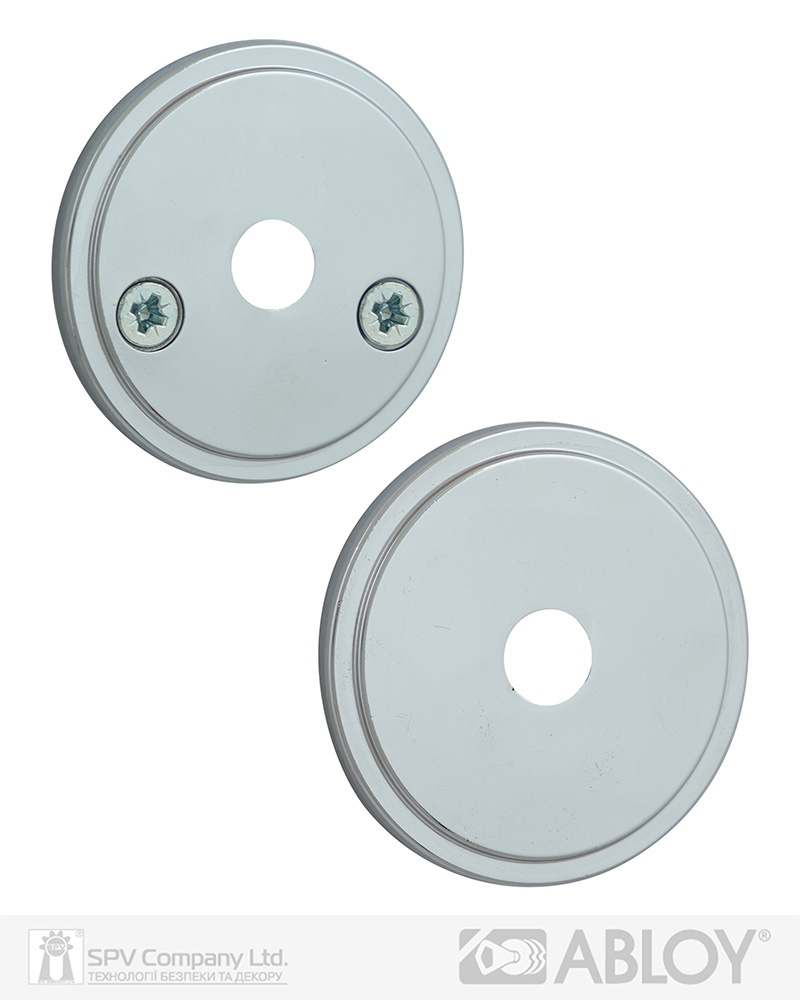 Фото Щиток ABLOY   005   O_FIN ROUND   Хром_полірований   наскрізь   ZN_CR Комплект в інтернет-магазині lock.ua