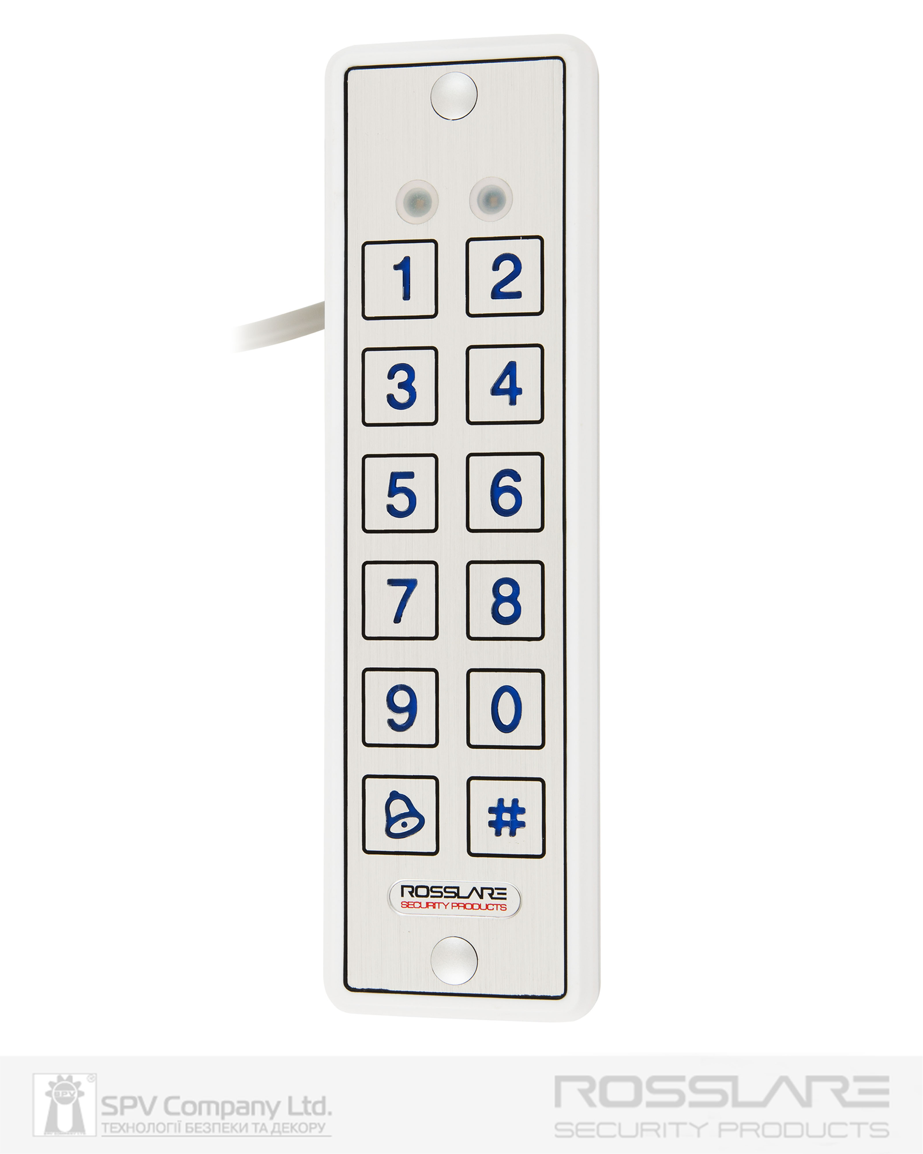 Фото Електронний контролер  ROSSLARE AYC-E65BW автономний підвищеної безпеки зовнішній код+карта EM-MARINE_125Khz  з п'єзо кнопками   в інтернет-магазині lock.ua
