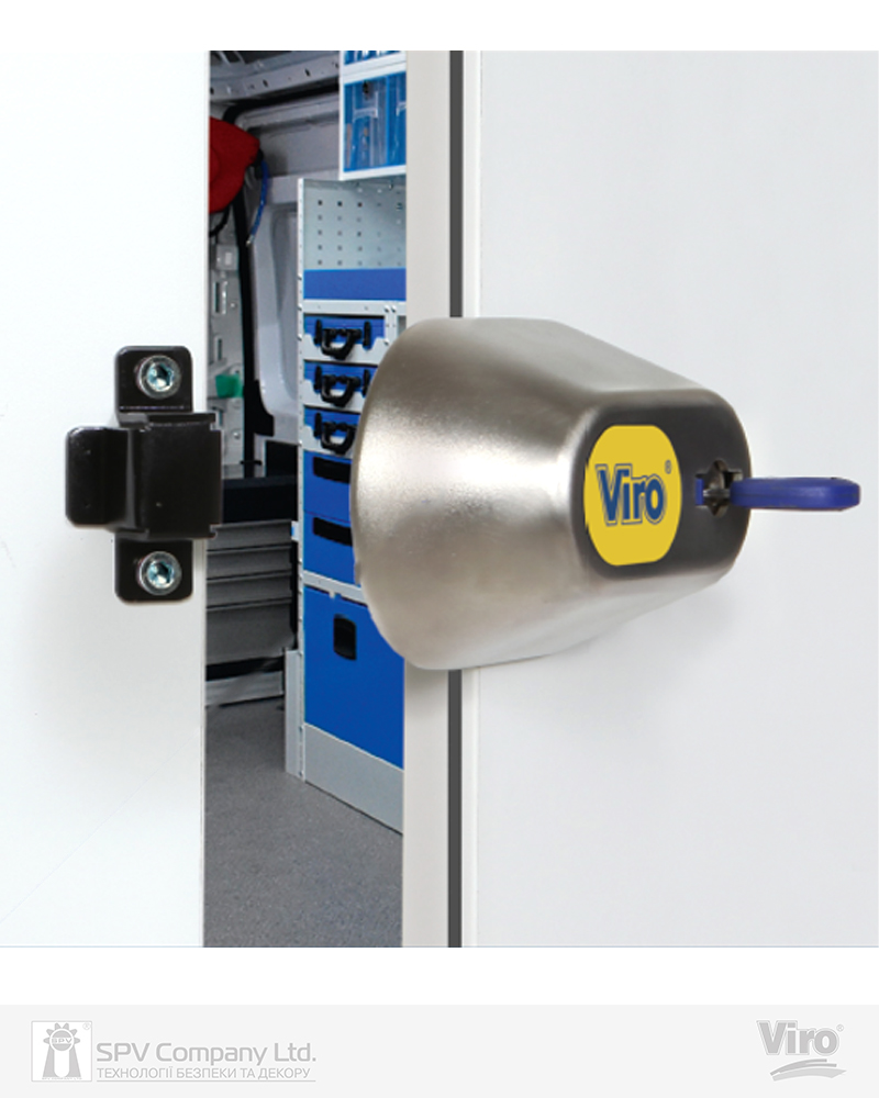 Фото Замок VIRO VAN VANLOCK COMPACT STAINLESS_STEEL  навісний на дверцята автомобіля     2KEY     в інтернет-магазині lock.ua