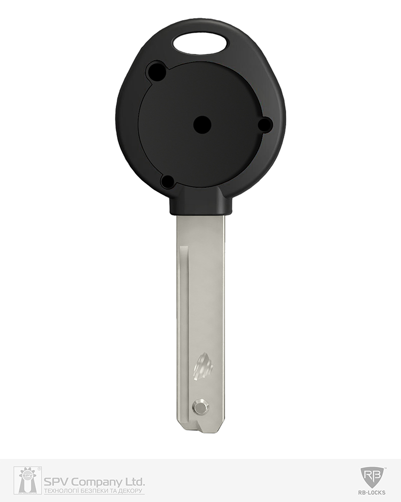 Фото Ключ RB KEYLOCX-R 1KEY K04 S4A 42,5мм HORIZONTAL 31мм NSi       BLACK_INS в інтернет-магазині lock.ua