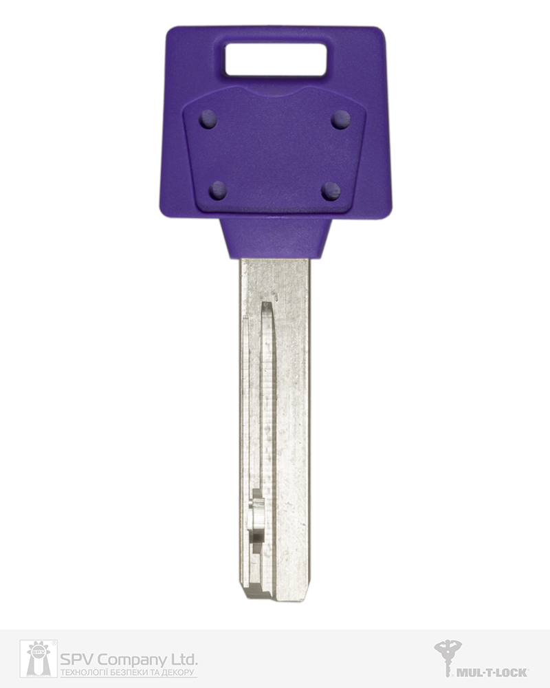 Фото Ключ MUL-T-LOCK MTL400 1KEY 4865 42,5мм HORIZONTAL   NSi 31мм     DND3D_PURPLE_INS     в інтернет-магазині lock.ua
