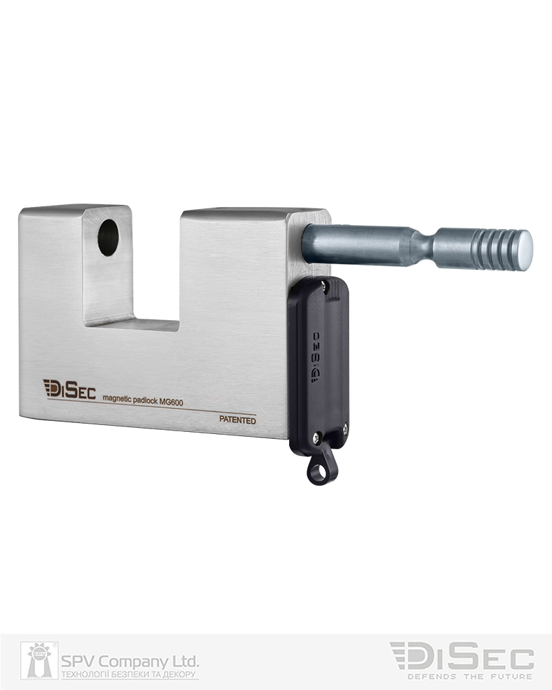 Фото Замок висячий DISEC MG600 MAGNETIC_6G   KM0P20 2KEY   SLID_shackle 20мм 12мм BOX в інтернет-магазині lock.ua