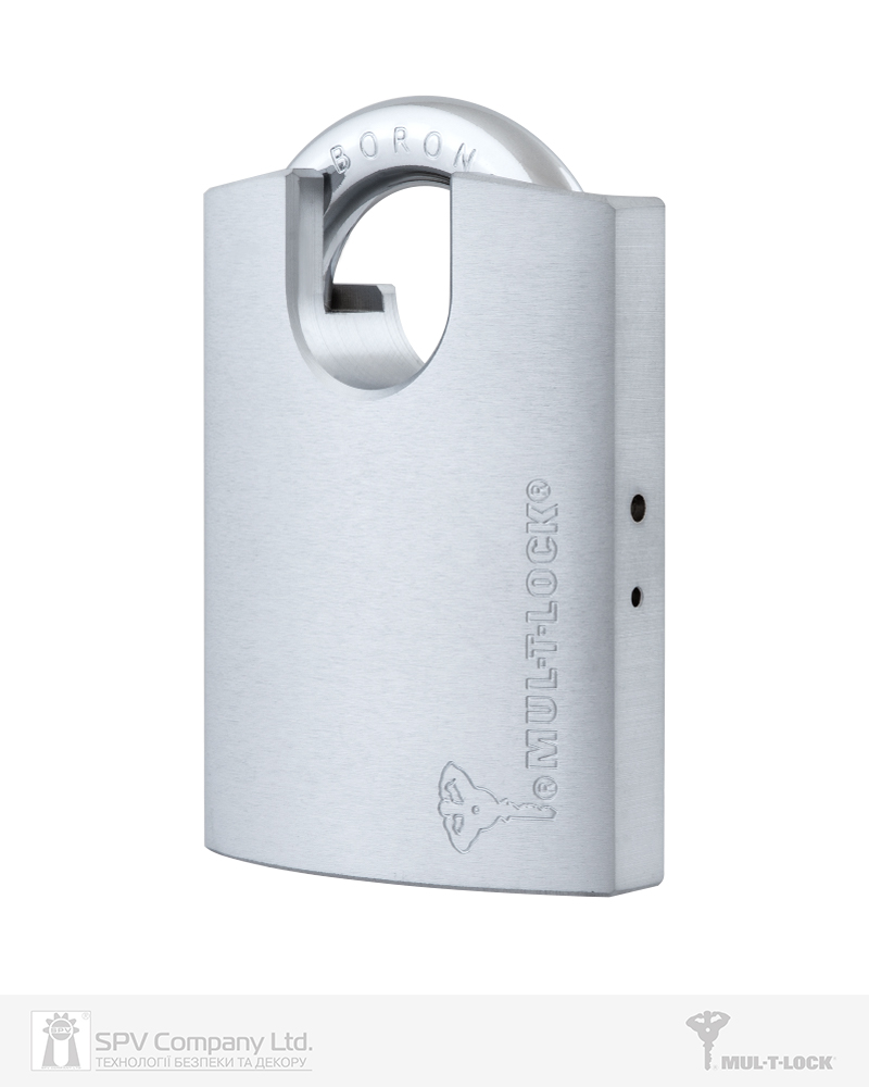 Фото Замок висячий MUL-T-LOCK G55P MTL400   4867 2KEY DND3D_BLACK_INS NR_shackle 23мм 10мм BOX_M в інтернет-магазині lock.ua