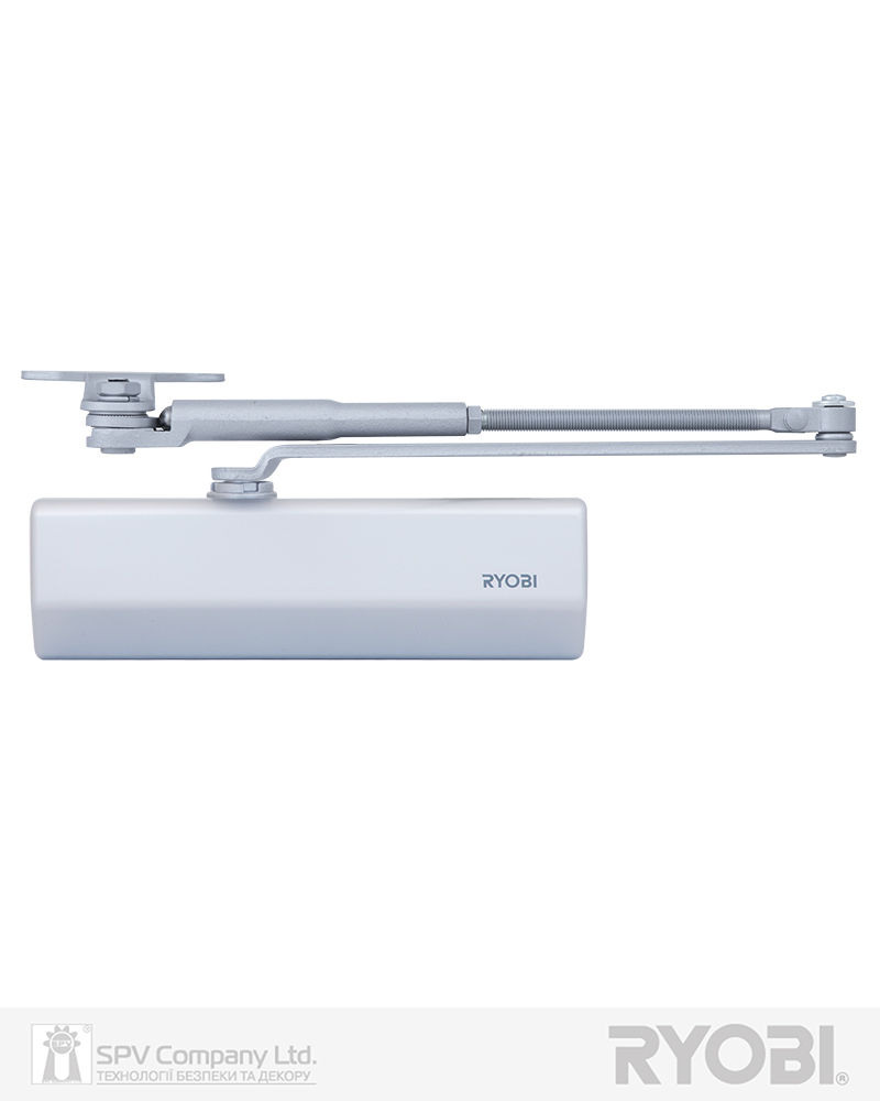 Фото Дотягувач накладний RYOBI 1500 DS-1554P SILVER   PRL_HO_ARM EN_2/3 до_60кг 965мм     осьового типу верхнього монтажу   в інтернет-магазині lock.ua