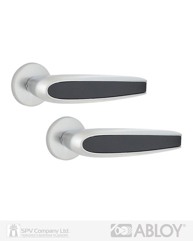 Фото Ручка дверна ABLOY DUETTO 8/002 mov-mov DIN ROUND   Хром_сатин 56-80мм універсальне   MS_HCR Комплект в інтернет-магазині lock.ua