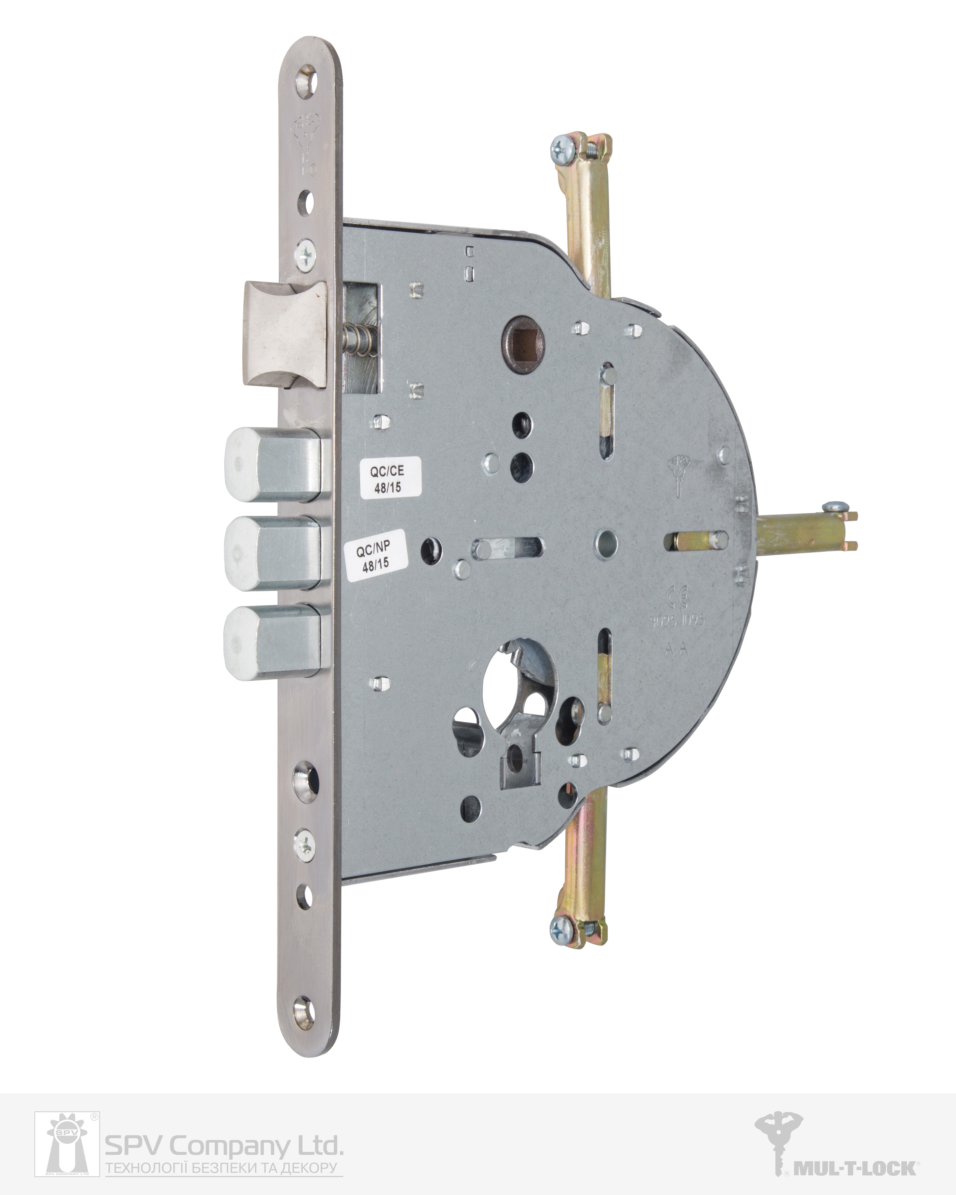 Фото Замок врізний MUL-T-LOCK 4-WAY DIN M603 CR UNIV   BS65мм 90мм               w/o_SP в інтернет-магазині lock.ua