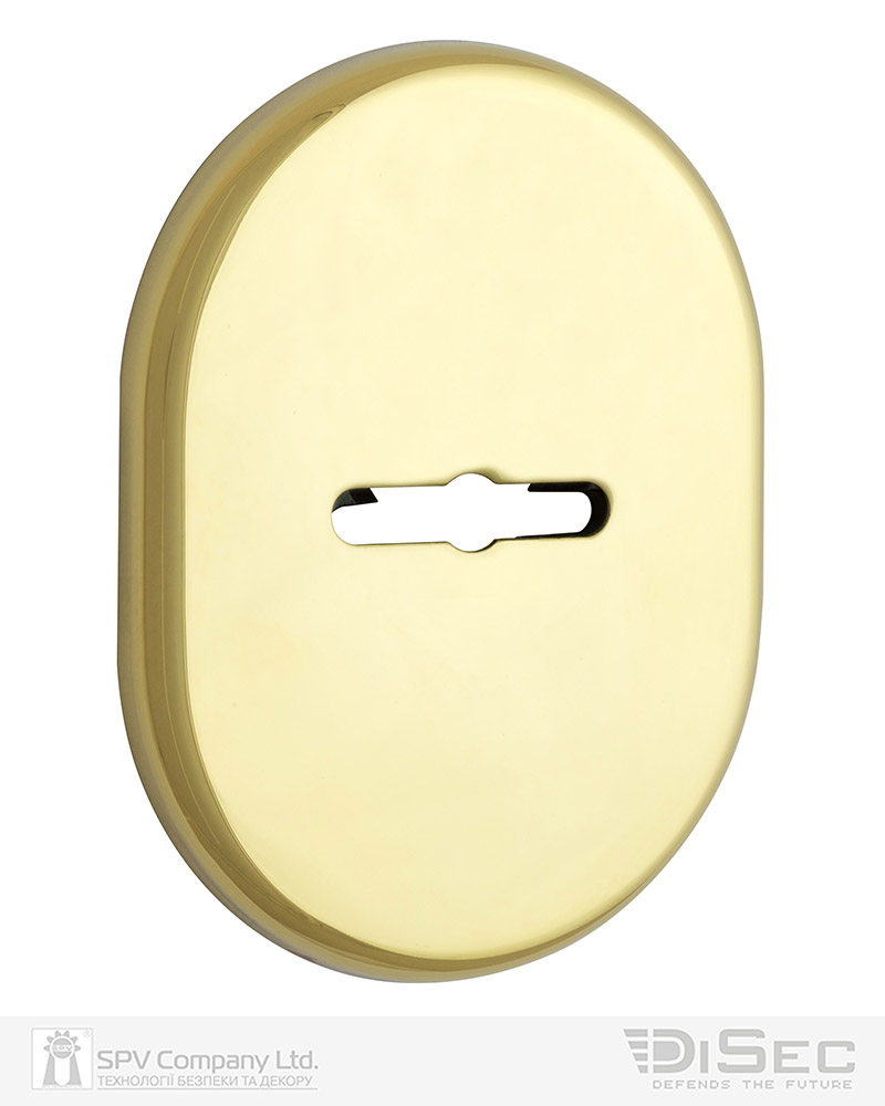 Фото Щиток DISEC     KT037 MATRIX OVAL     Латунь_полірована   L     Без шторки в інтернет-магазині lock.ua