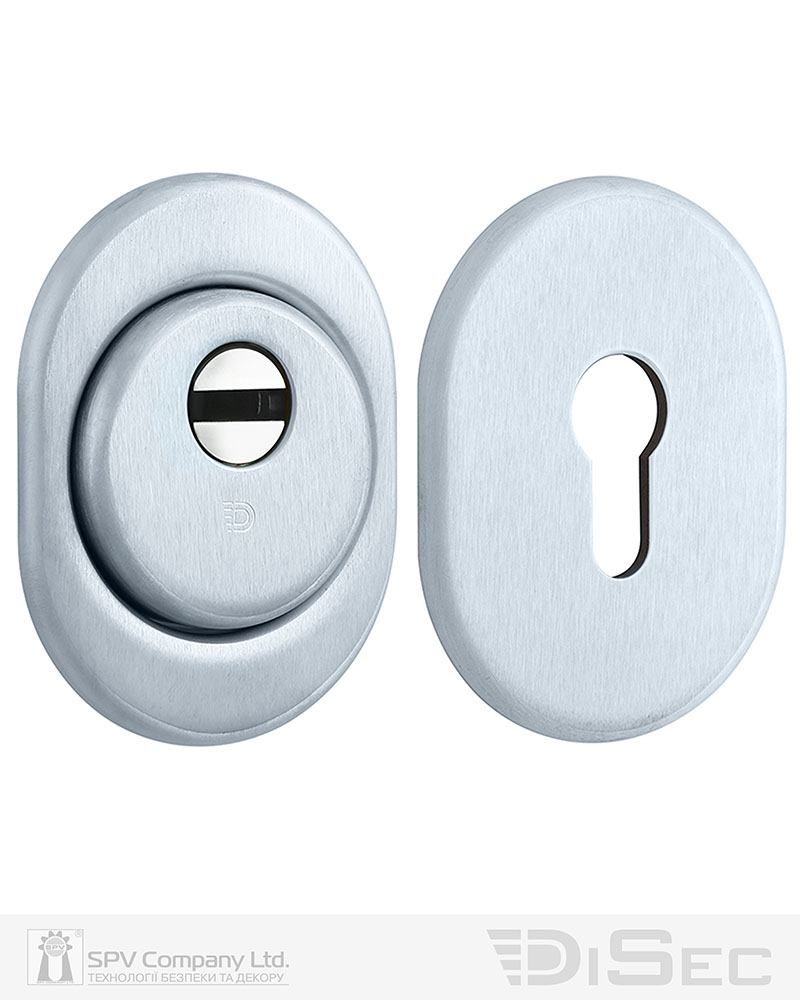 Фото Протектор DISEC   SFERIK BD+ DIN OVAL 25мм   Хром_мат 3клас T     Комплект в інтернет-магазині lock.ua
