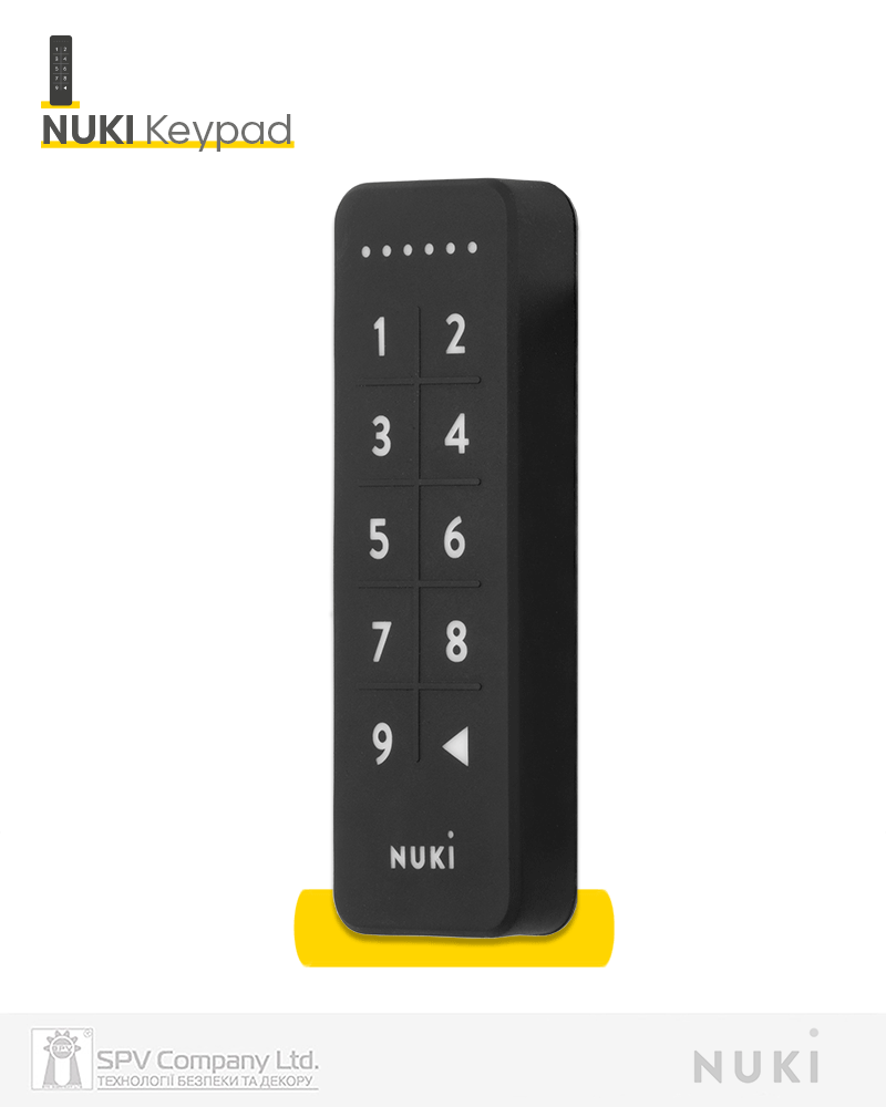Фото Зчитувач електронний  NUKI Keypad   чорний доступ за кодом в інтернет-магазині lock.ua