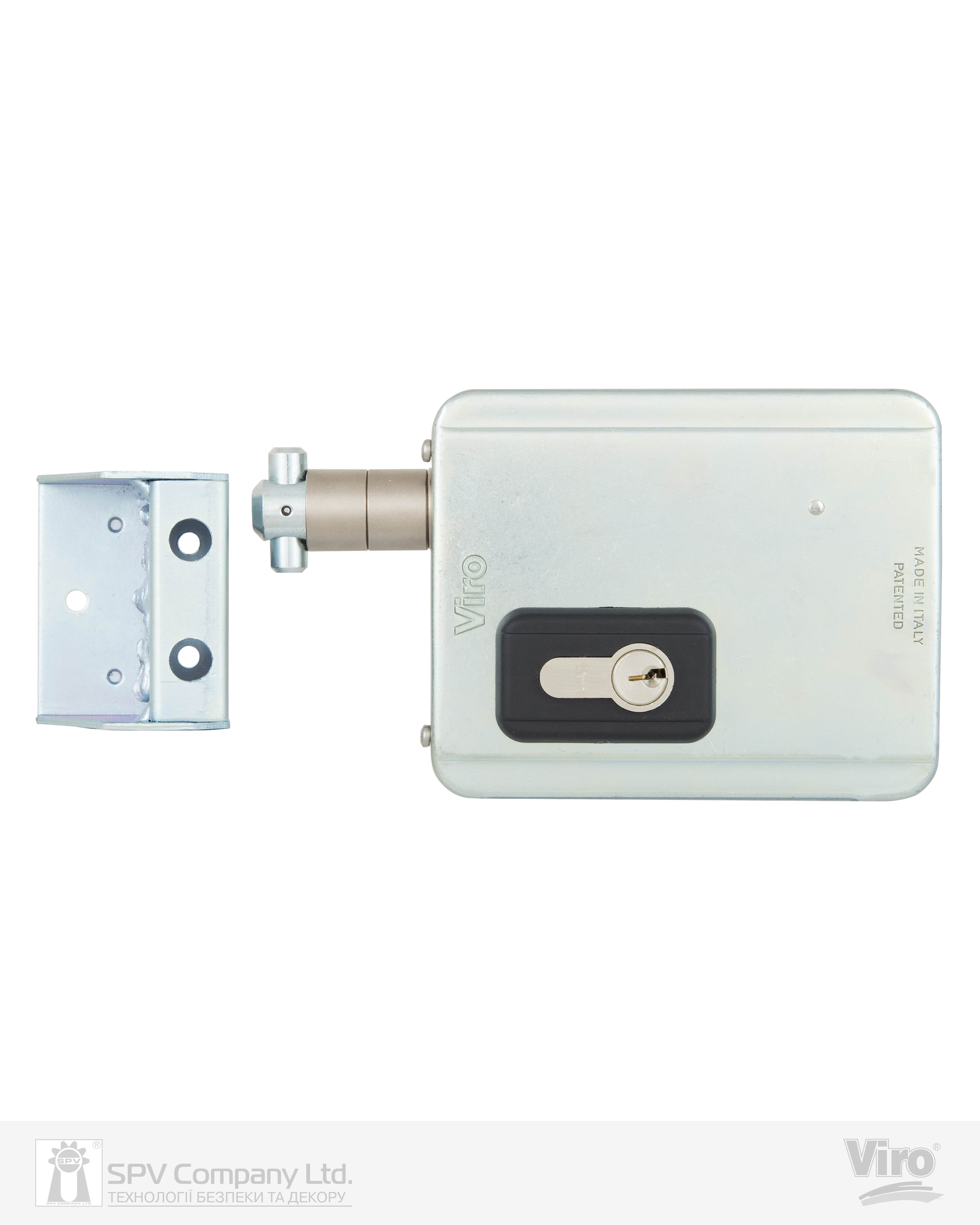 Фото Замок електромеханічний VIRO V09 BS50мм     UNIV DIN 12VAC NC GATE накладний   SS   в інтернет-магазині lock.ua