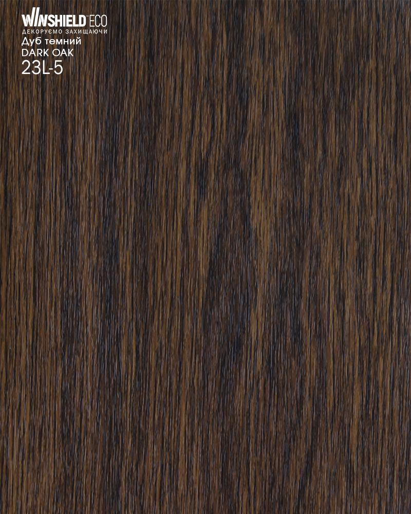 Фото ПВХ-плівка HAOGEN WINSHIELD_ECO_1500 дуб_темний 23L-5 LOTEM(L) DARK_OAK PD1 WOODGRAIN_V 0,200мм   в інтернет-магазині lock.ua