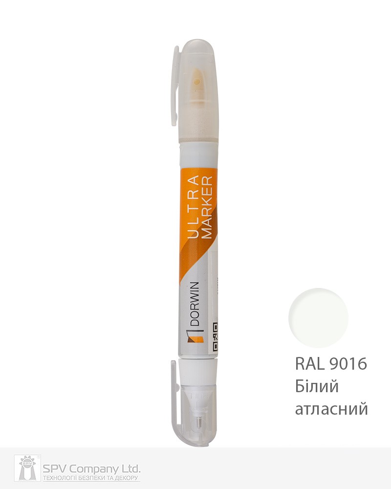Фото Ретушуючий маркер DORWIN білий атласний RAL 9016     в інтернет-магазині lock.ua