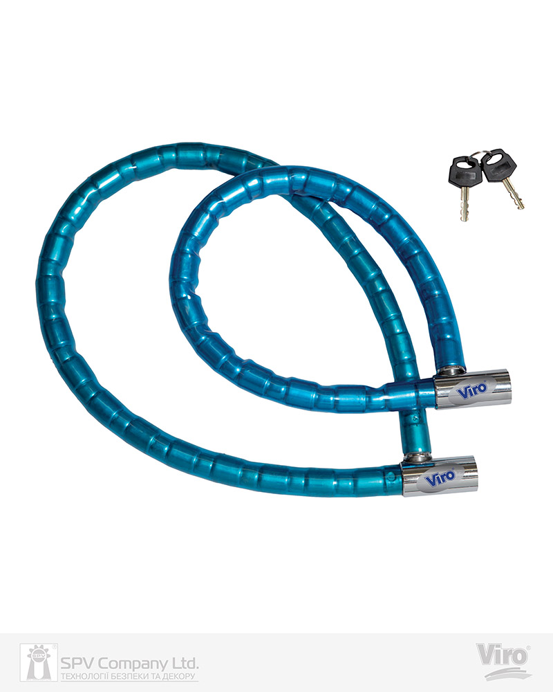 Фото Замок VIRO MOTO SERPIS   з тросом 150 см   2KEY       в інтернет-магазині lock.ua
