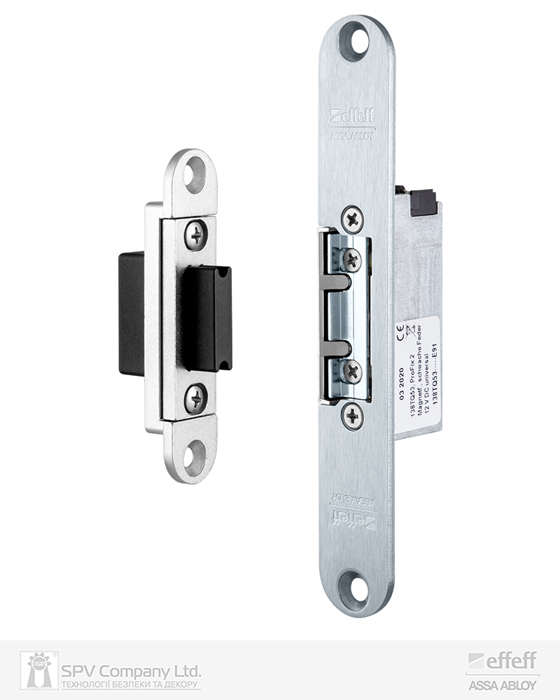 Фото Защіпка електромеханічна EFF EFF 9338 ---34G35E91 ProFix 2 FaFix (WITH_SP 12V_DC) НВ універсальна з зворотною магнітною засувкою, комплект в інтернет-магазині lock.ua
