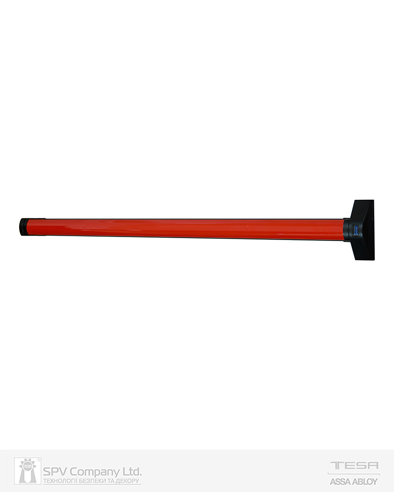 Фото Ручка TESA для евакуаційного виходу врізний QUICK1E209       NR 1200мм 9x9мм N: black (RAL 9005)/ R: red (RAL 3000) в інтернет-магазині lock.ua