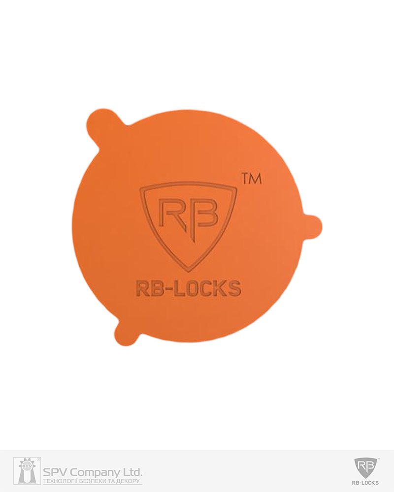 Фото Вставка-лого_кольорова RB   ORANGE KEYLOCX-R в інтернет-магазині lock.ua