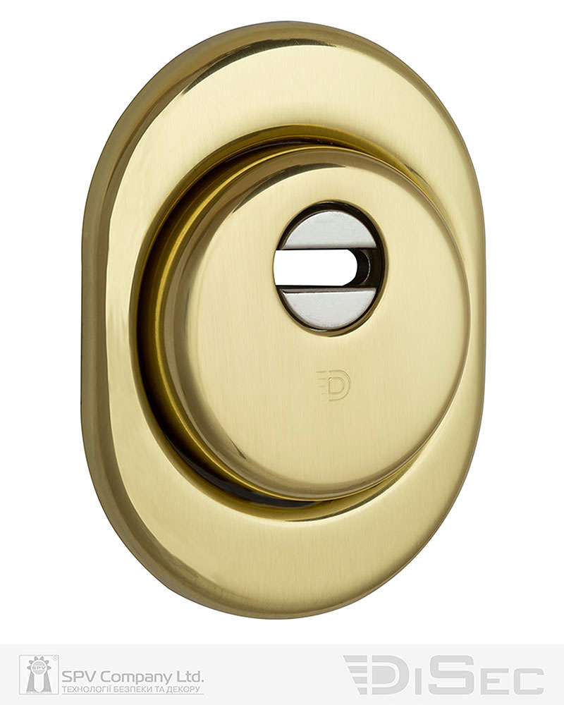 Фото Протектор DISEC   SFERIK BD+ DIN OVAL 25мм   Латунь_полірована 3клас L     Зовнішній в інтернет-магазині lock.ua