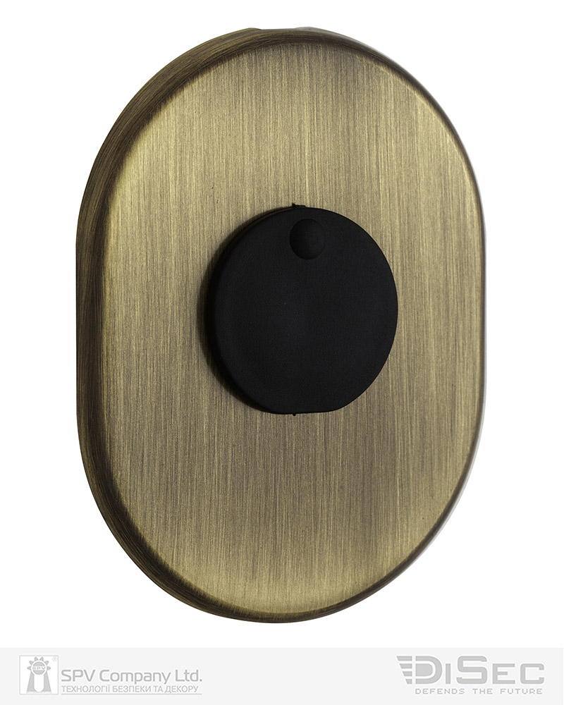 Фото Щиток DISEC     KT088 MATRIX OVAL     Бронза_сатин   BS     З шторкою в інтернет-магазині lock.ua