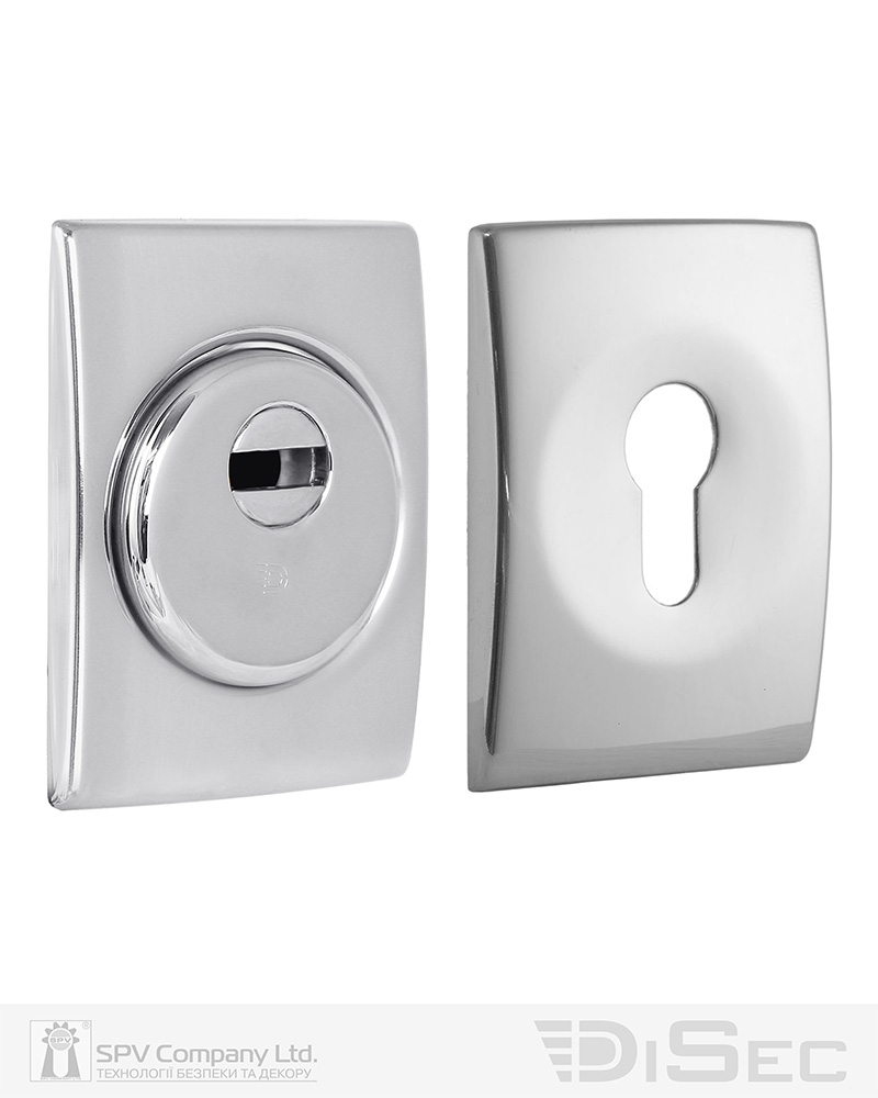 Фото Протектор DISEC   SFERIK BD+ DIN RECTANGL 25мм   Хром_полірований 3клас C     Комплект в інтернет-магазині lock.ua