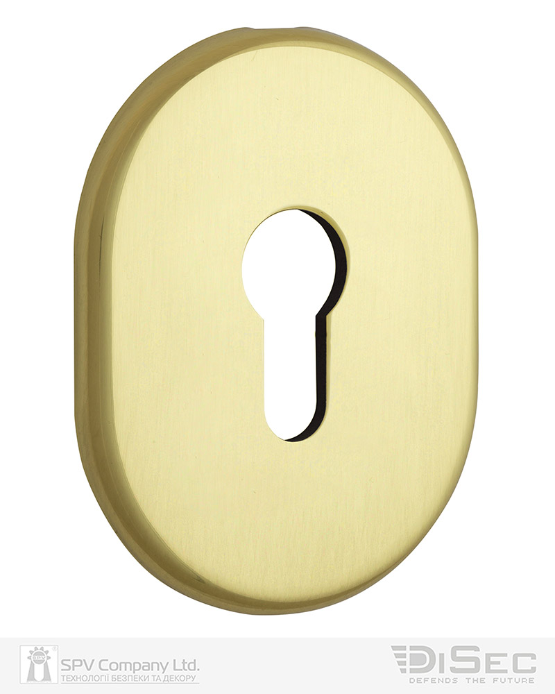 Фото Щиток DISEC     KT036 DIN OVAL     Латунь_полірована   L       в інтернет-магазині lock.ua