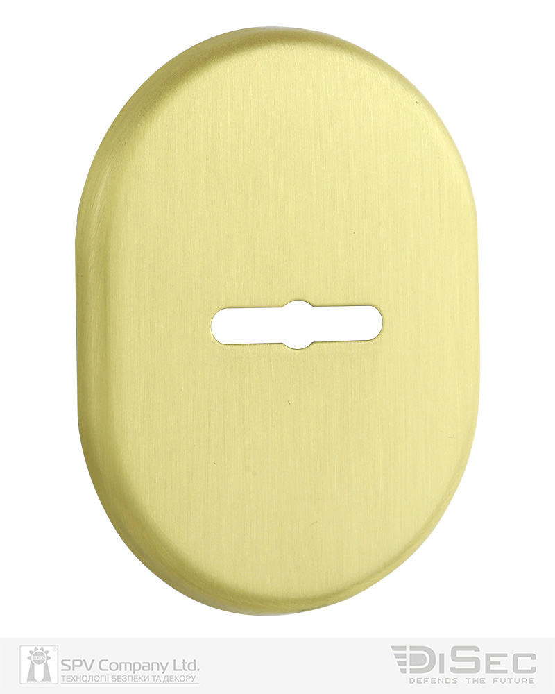 Фото Щиток DISEC     KT037 MATRIX OVAL     Латунь_мат   T     Без шторки в інтернет-магазині lock.ua