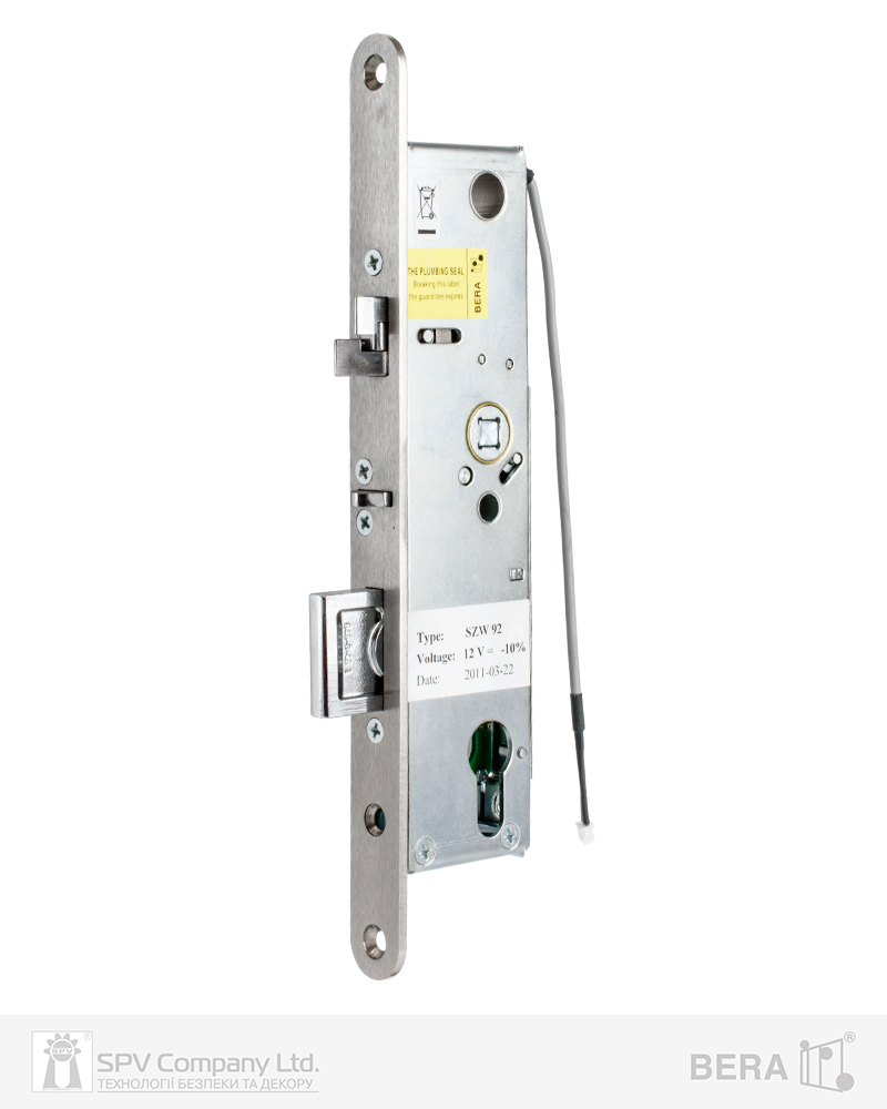 Фото Замок електромеханічний BERA SZW92 BS35мм 92мм FP22 SS UNIV DIN SOL 12V NC EI   в інтернет-магазині lock.ua