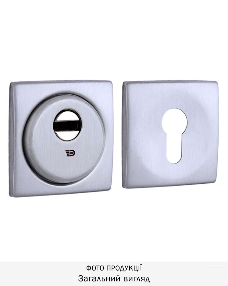 Фото Протектор DISEC   SFERIK BD16 DIN SQUARE 25мм   Хром_мат 3клас T     Комплект в інтернет-магазині lock.ua