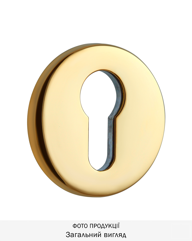 Фото Щиток DISEC     KT038 DIN ROUND     Латунь_PVD   2       в інтернет-магазині lock.ua