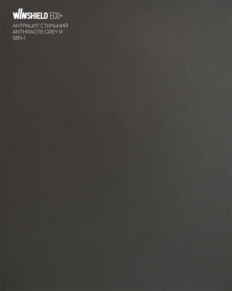 Фото ПВХ-плівка HAOGEN WINSHIELD_ECO+ антрацит_стильний 58N-1 PINE(N) ANTHRACITE_GREY_R   UNICOLOR 0,250мм   в інтернет-магазині lock.ua