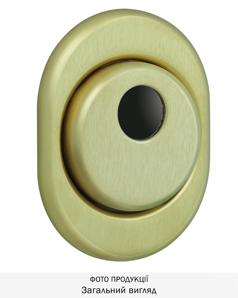 Фото Протектор DISEC   CONTRO CD2100 DIN OVAL 30/40мм   Латунь_мат 3клас TT     Внутрішній, регульований в інтернет-магазині lock.ua
