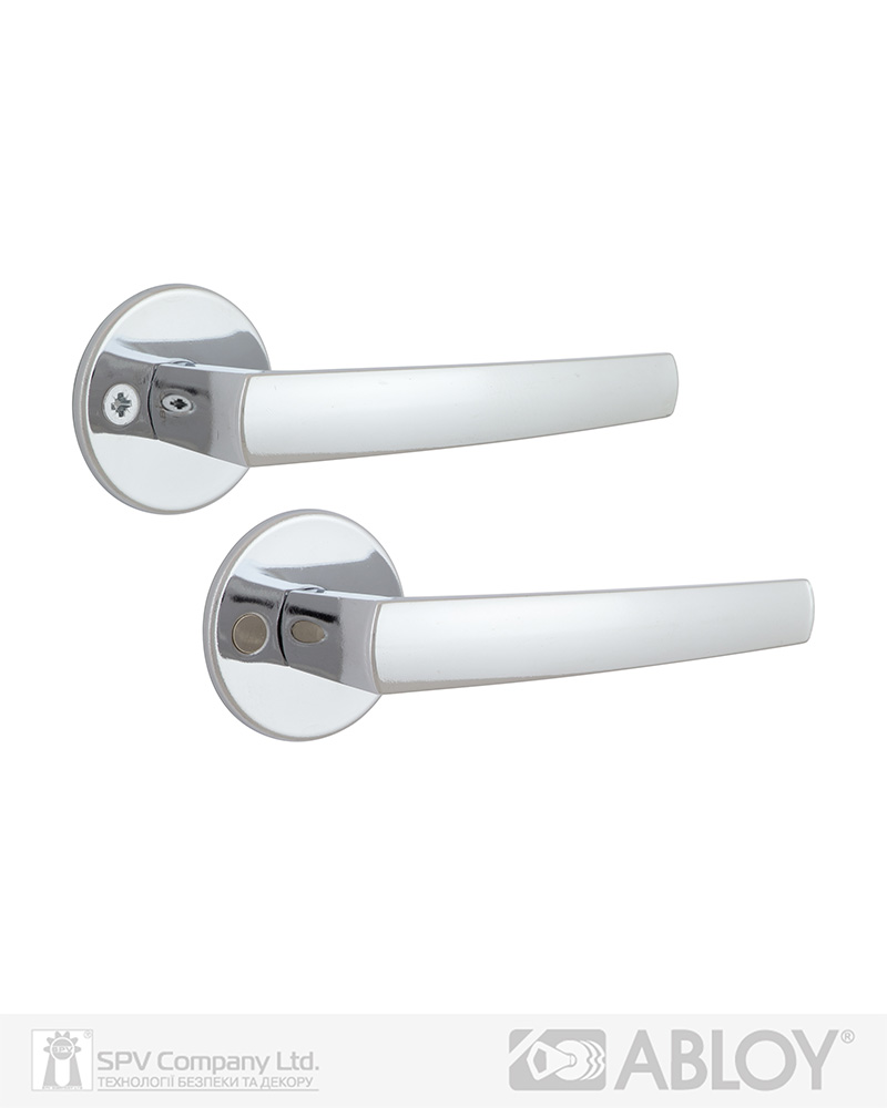 Фото Ручка дверна ABLOY POLARITA 16/001 mov-mov FIN ROUND   Хром_полірований 40мм наскрізь Polarita ZN_CR Комплект в інтернет-магазині lock.ua