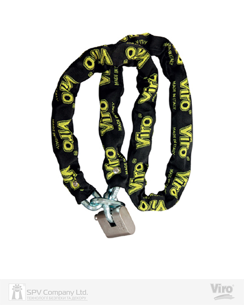 Фото Замок висячий VIRO MOTO EUROTHOR   з ланцюгом 150 см   2KEY       в інтернет-магазині lock.ua