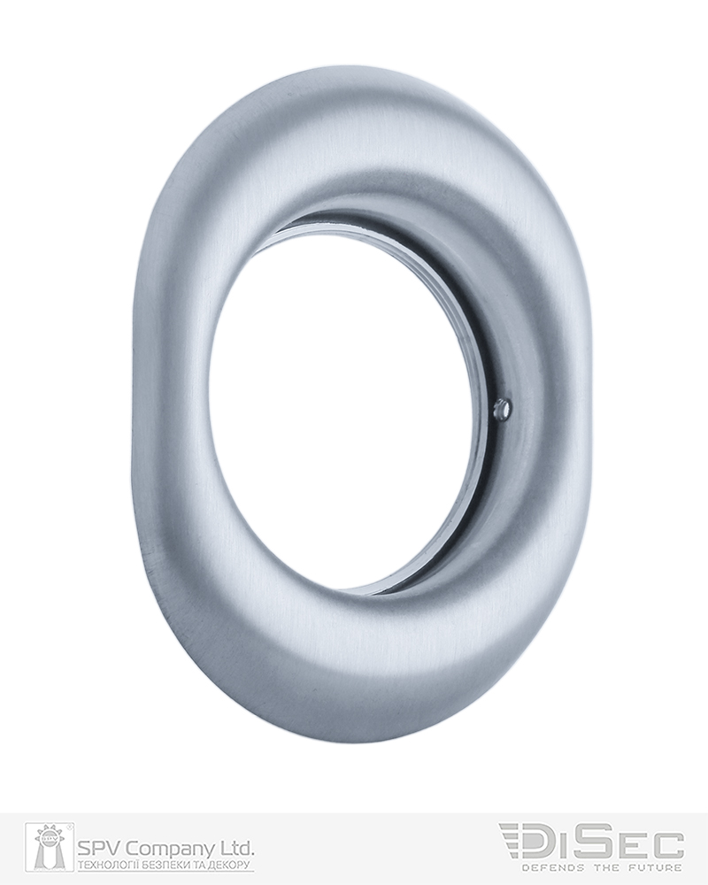 Фото Щиток DISEC     A1559   OVAL     Хром_мат   T     з різьбою до протекторів DISEC в інтернет-магазині lock.ua
