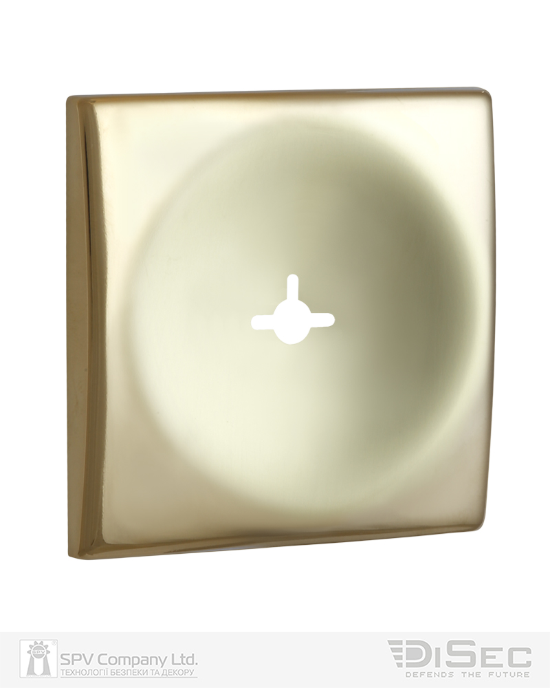 Фото Щиток DISEC     KT3823 OMEGA SQUARE     Латунь_PVD   2     Без шторки в інтернет-магазині lock.ua