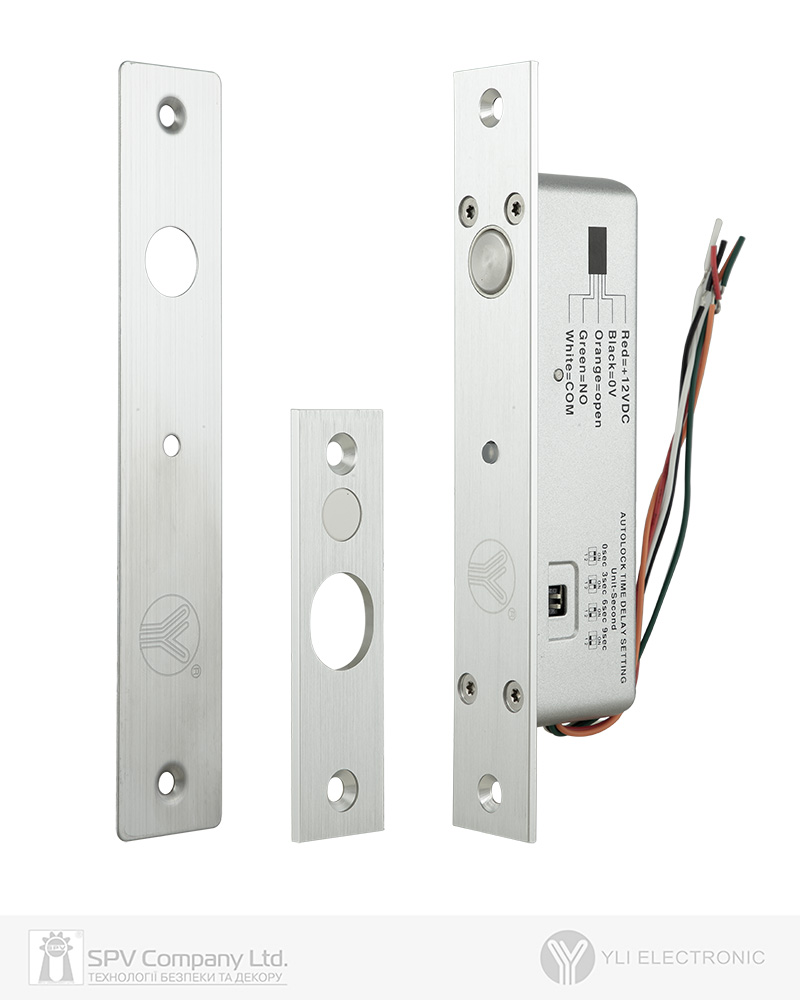 Фото Замок електроригельний YLI YB-200 (LED) 12В НВ 30 мм   в інтернет-магазині lock.ua