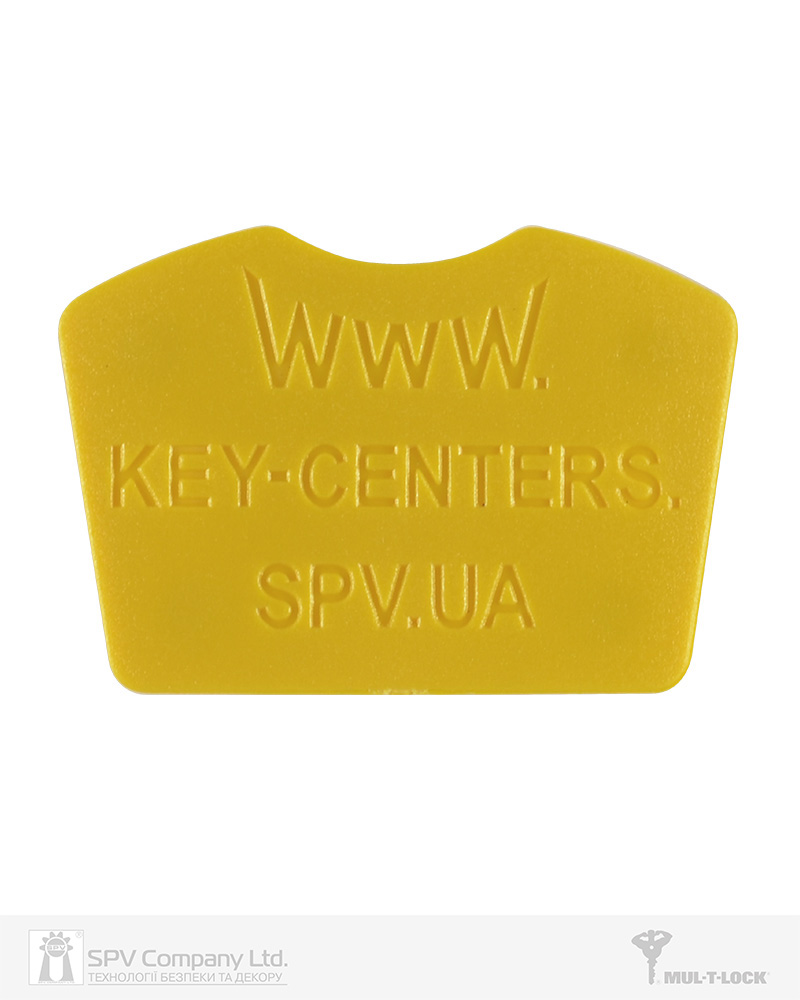 Фото Вставка-лого_кольорова MUL-T-LOCK KEYCENTERS YELLOW   в інтернет-магазині lock.ua